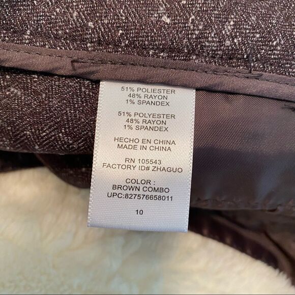 NWT Daisy Fuentes English Heritage Brown Shorts Size 10 - Picture 5 of 8